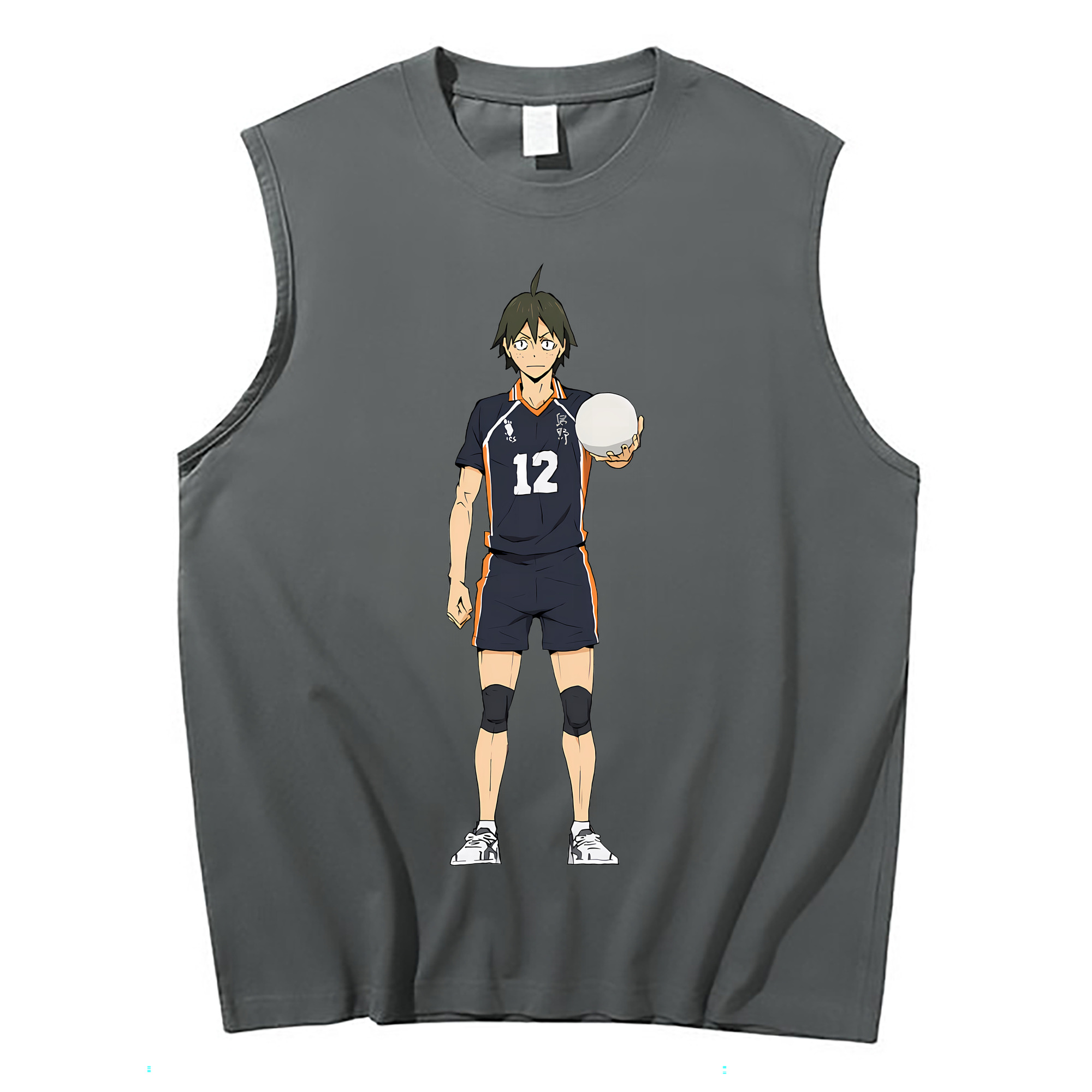 （画像用） ハイキュー!! Haikyu!! コットン100％タンクトップ（フロントプリント）